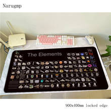 table of the elements mouse pad gamer 90x40cm gaming mousepad cute notbook desk mat Kawaii padmouse games pc gamer mats gamepad 2024 - buy cheap