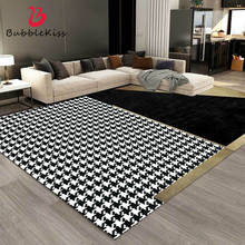 Bubble Kiss Light Luxury Black Geometry Carpets For Living Room Customized Comfort Floor Mat Modern Sofa Bedroom Home Decor Rug 2024 - buy cheap