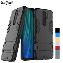 Capa anti-choque de silicone para redmi note 8 pro, capa com suporte híbrido e armadura traseira para xiaomi redmi note 8 pro 2024 - compre barato