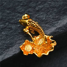 10pc Anti-rust Nickle Free Gold Plating Carp Fish Big Splash Necklace Pendant Fashion Jewelry Making Luxury Woman Birthday Gift 2024 - купить недорого