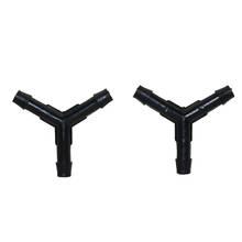 Y Shaped Barbed Splitters Three Way Garden Water Connectors 4/7mm connectors are widely used in horticulture irrigation 50 Pcs 2024 - buy cheap