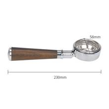 58mm Coffee Machine Filter Holder E61 Bottomless Portafilter with Wooden Handle Dropshipping 2024 - buy cheap