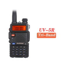 Baofeng-walkie-talkie UV-5R de tres bandas, UHF, VHF, 136-174MHz, 220-260MHz, 400-520MHz, 3 bandas, BF-R3, UV, 1,25 M, actualización de UV5R 2024 - compra barato