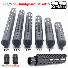 AR-15 M4 M16 NSR Keymod Handguard Free Float Picatinny Protector Kartini Rail Base Rifle Scope Mount Bracket Forend Barrel Nut 2024 - купить недорого