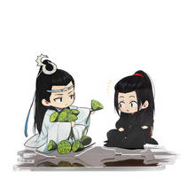 Аниме Mo Dao Zu Shi Косплей Untamed Wei Wuxian Lan Wangji косплей мультфильм фигурка на акриловой подставке модель пластины подарки CS266 2024 - купить недорого