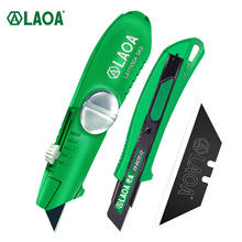 LAOA Trapezoidal Utility Knife SK2 Blade Aluminum Alloy Retractable Multifunctional Paper Cutter To Open The Package 2024 - buy cheap