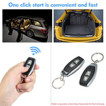 Trava universal para porta de carro, sistema de acesso sem chave, kit com suporte para controle remoto, 1 milhão de vezes de código 2024 - compre barato
