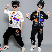 Boys Fall Long Sleeve Clothing Set Children's Cartoon Printing Sweater Suit Teenager Kids Fashion Breaking Dancing Clothes P102 2024 - buy cheap