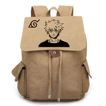 Uzumaki Hatake Kakashi Canvas Student School Shoulder Bag Cosplay Backpack Teenager Travel Rucksack Gift 2024 - buy cheap