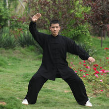 Uniforme de Tai chi de algodón para adultos, ropa Wushu de Kung fu de alta calidad, traje de Wing Chun, 5 colores 2024 - compra barato