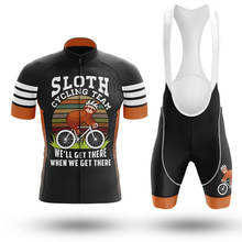 Conjunto de equipo de ciclismo Sloth para verano, camiseta transpirable para bicicleta de carretera, MTB, 2021 2024 - compra barato