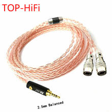 Кабель для наушников TOP-HiFi 2,5/3,5/4,4/6,35 мм/4pin XLR, сбалансированный кабель для наушников Mr speaker Ether Alpha Dog 2024 - купить недорого