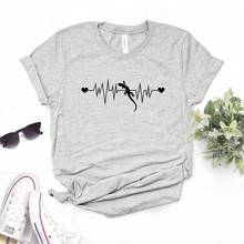 Lizard heartbeat Print Women Tshirts Cotton Casual Funny t Shirt For Lady Yong Girl Top Tee Hipster FS-32 2024 - buy cheap