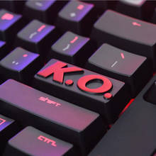 Keystone keycap 1 pçs k.omodelagem liga de alumínio metal teclados mecânicos digite keycaps chave para cereja mx axis r4 altura 2024 - compre barato