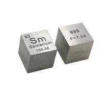 Samario de alta pureza 99.9%, Metal de tierras raras Sm 7,45g, elemento tallado, tabla periódica, Cubo de 10mm 2023 - compra barato