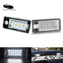 Canbus LED Rear License Number Plate Lights For Audi Q7 4L Q8 S8 RS6 C6 A6 C6 A5 8F Cabriolet RS4 B6 B7 A4 B7 A3 Cariolet A3 8P 2024 - buy cheap