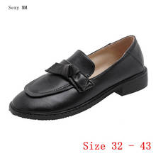 Sapatos planos e casuais femininos, slip-on, plataforma baixa, tamanhos grandes 32, 33, 40, 41, 42, 43 2024 - compre barato