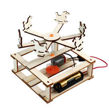 Brinquedo criativo de blocos de madeira para crianças, modelo científico popular de brinquedos para laboratórios e estudantes, 1 peça 2024 - compre barato