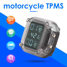 Waterproof Motorcycle TPMS USB Charging Real Time Tire Pressure Temperature Monitor Alarm System With 2 External Sensors 2024 - buy cheap