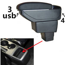 For mazda2 Demio mod sckatic armrest box central Store content box with cup holder ashtray USB cx 3 armrests box cx3 2024 - buy cheap