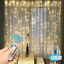 3x1/3x2/3x3m LED Icicle Curtain String Lights Christmas Fairy Lights Garland Outdoor Home For Wedding/Party/Garden Decoration 5z 2024 - buy cheap