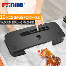 FUNHO Vacuum Sealing Machine Automatic Vacuum Sealer Fresh Packaging Machine Food Saver Vacuum Packer Include 10Pcs Bags 2024 - buy cheap
