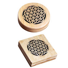 Portable Incense Burner Censer Bamboo Hollow Plate Incense Burner Plate Incense Box Yoga Incense Burners Home Decoration 2024 - buy cheap