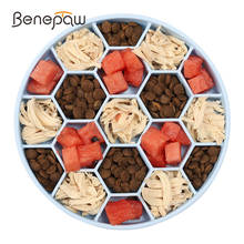 Benpaw tigela de silicone para comida de cachorro, ecológica, sucção forte, antiderrapante, alimentador lento para cães de pequeno, médio e grande porte 2024 - compre barato