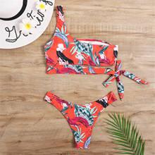 Sexy Bikinis Women 2021 New One Shoulder Swimwear High Waist Swimsuit Bathing Suits Beach Wear Biquini Female Suit New #t4g 2024 - buy cheap