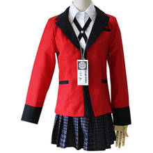 Kakegurui-Disfraz de Yumeko Jabami para niñas, uniforme escolar, para Halloween y Carnaval 2024 - compra barato
