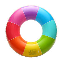 2021 New Rainbow Inflatable Swimming Ring Swim Float Summer Beach Water Fun Pool Toys For Adults Children Kids 2024 - buy cheap