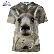 Mamba-Camiseta de canguro para hombre, camisa con estampado 3D de animales australianos, Harajuku, divertida, ropa de calle de manga corta de verano 2024 - compra barato