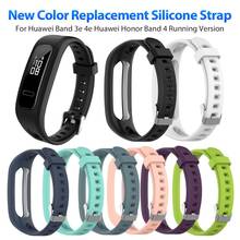 New Arrival Replacement Silicone Strap Watch Band for Huawei Band 3e 4e Huawei Honor Band 4 Running Version Smart Watch Bracelet 2024 - buy cheap