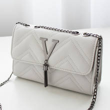 Famous Brand Handbags Luxury Designer Shoulder Bag for Women 2020 Pu Leather Small Crossbody Bag Tassel Chain Messenger Bags 2024 - buy cheap