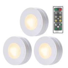 Luminária decorativa sem fio led com controle remoto, ideal para armários e corredor, com dimmer 2024 - compre barato