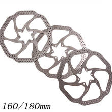 Pastillas de freno de disco HS1 para bicicleta de montaña, Rotor de frenos de disco de 160/180mm, 6 pernos, accesorios de ciclismo, 2 uds. 2024 - compra barato