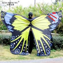 Belly Dance Isis Wings With Sticks Butterfly Rainbow Colorful Wing Adult Women Belly Dancing Accessory Girl Costumes Bellydance 2024 - buy cheap