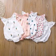 HITOMAGIC Baby Girl Clothes Baby Summer Clothing Bodysuit Boys Sleeveless Clothing For Newborn Kids White Cotton Jumpsuit Girls 2024 - buy cheap