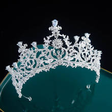 Luxury Baroque Bridal Tiaras Crowns Crystal Hair Wedding Jewelry Headband Rhinestone Pageant Diadem Women Party Hair Accessories 2024 - buy cheap