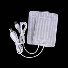 2pc 5V Carbon Fiber Heating Pad USB Heating Film Electric Infrared Fever Heat Mat Winter Warm Arm Waist Heat Glove 2024 - buy cheap