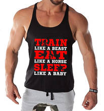 Brand Men Muscle tank tops Bodybuilding tank tops Fitness Men Cotton Singlets O-Neck Sleeveless vest Undershirt Men tank 2019 2024 - buy cheap