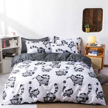 Cartoon Cat Pattern Duvet Cover 220x240/200x220 Pillowcase 3pcs Duvet Cover Set，Bedding Set，Single Double Queen King Quilt Cover 2024 - buy cheap