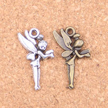 14pcs Charms angel fairy 25x15mm Antique Pendants,Vintage Tibetan Silver Jewelry,DIY for bracelet necklace 2024 - buy cheap