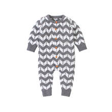 Newborn Baby Knitted Rompers Fashion Stripes Toddler Kids Girls Overalls Spring Long Sleeve Infantil Boys Pajamas Child Costumes 2024 - buy cheap