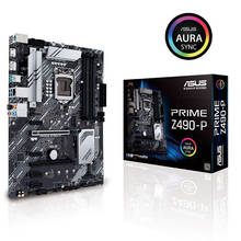 NEW For Asus PRIME Z490-P Original Desktop Intel Z490 Z490M DDR4 Motherboard LGA 1200  i7/i5/i3 USB3.0 M.2 SATA3 2024 - buy cheap