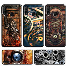 Capa mecânica steampunk para celulares huawei, modelos p smart 2019 z p30 lite p20 p40 pro mate 20 lite honor 10 i 8x 9x nova 5t 2024 - compre barato