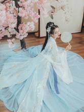 Disfraz de Hanfu chino para mujer, traje de princesa de hadas antiguas, vestido tradicional femenino y traje tang para niña 2024 - compra barato