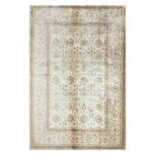 4 carpets x 6 flower tapete de seda flor tapetes turcos artesanais tapete de seda oriental tapetes macios 2024 - compre barato