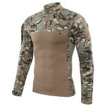 outdoor Men Camouflage Combat Shirt Army Long sleeve T-Shirt Military Tactics shirt Riding uniform Training clothing New Tshirt 2024 - buy cheap