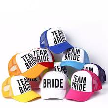 VORON BRIDE TO BE TEAM BRIDE Bachelorette Hats Women Wedding Preparewear Trucker Caps White Neon Summer Mesh Free Shipping 2024 - buy cheap